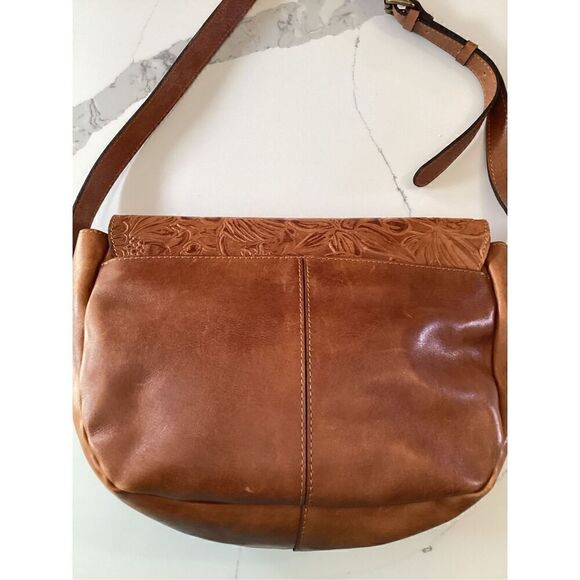 Patricia Nash Rosolini Tooled Leather Cross Body Purse Handbag Style P472203 - Picture 4 of 15